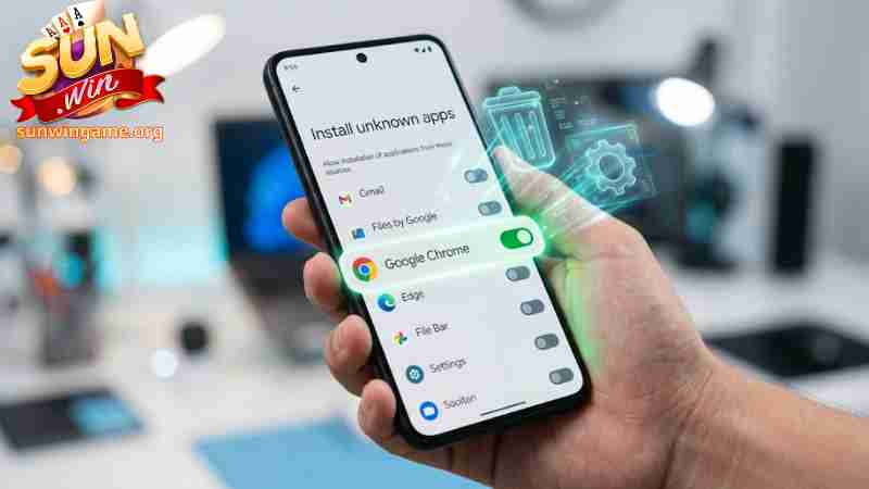 Cấp quyền cài đặt file APK trên hệ điều hành Android.