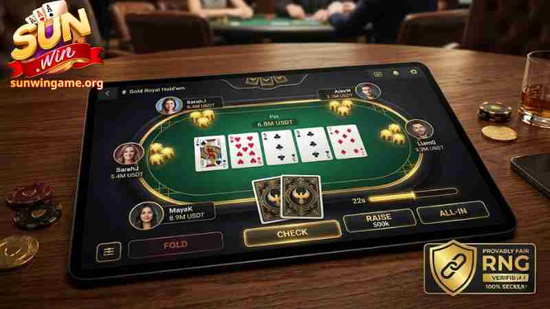 Giao diện tiến lên miền nam Sunwin đồ họa 4K sắc nét.