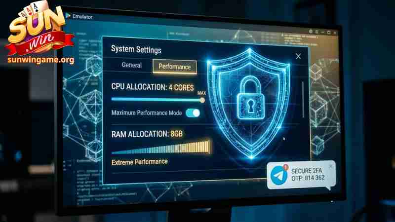 Thiết lập cấu hình giả lập để tối ưu hóa trải nghiệm.